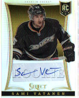 2013-14 Panini Select AUTOGRAPH 044/399 Sami Vatanen RC Ducks #263