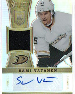2013-14 Panini Select Rookies JERSEYS AUTOGRAPH PRIZMS 76/99 Sami Vatanen RC Ducks #263