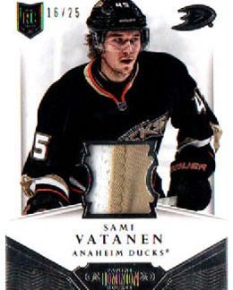 2013-14 Dominion PRIME 2-Color JERSEY 16/25 Sami Vatanen RC Ducks #D-SV