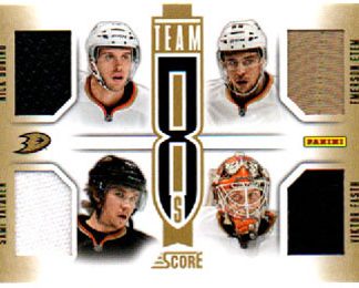 2013-14 Score Team 8s JERSEYS Bonino- Vatanen- Etem- Fasth- Toffoli- Scuderi- Quick- Lewis #T8-FRW