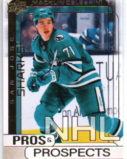2024-25 Upper Deck Extented PROS & PROSPECT GOLD #PP-2 Macklin Celebrini Sharks RC