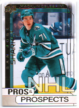 2024-25 Upper Deck Extented PROS & PROSPECT GOLD #PP-2 Macklin Celebrini Sharks RC