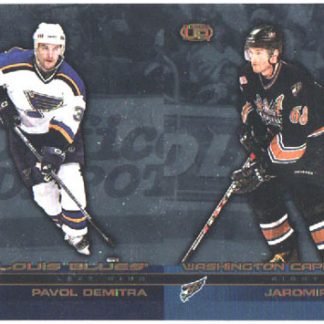 2002-03 Pacific Heads UP DOUBLE Un-CUT Pavol Demitra Blues - Jaromir Jagr Capitals #102 ja 124
