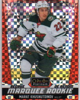 2024-25 OPC Platinum MARQUEE ROOKIE ORANGE CHECKERS 01/25 #236 Marant Khnusnutoinov RC Wild