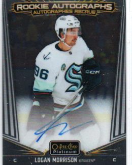 2024-25 OPC Platinum ROOKIE AUTOGRAPHS #R-LM Logan Morrison RC Kraken