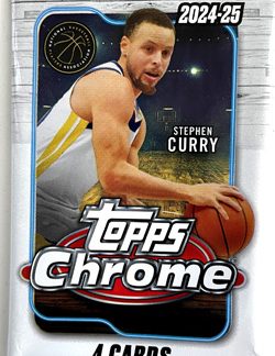 2024-25 NBA Topps Crome Basketball 4- Cards Pussi (UUTUUS)