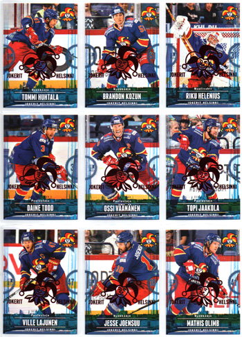 2015-16 Jokerit KHL Base Set RED /100 #JOK-HOM-021 Tommi Huhtala Jokerit