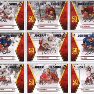 2017-18 Jokerit KHL AUTOGRAPH /50 #JOK-AUT-019 Brian O'Neill Jokerit