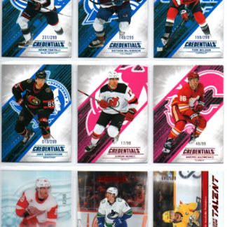2024-25 Credentials FRONT ROW TALENT RED /149 #FRT-BO Brock Boeser Canucks