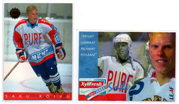 1995 PURE JENKKI Saku Koivu ALL-STARS 2. NO Helmet (MINT)