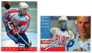 1995 PURE JENKKI Saku Koivu ALL-STARS 1. Helmet (MINT)