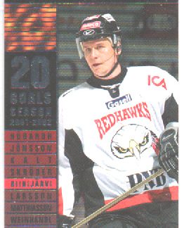 BONUS 65,00€, 2002-03 Elitser SHARPSHOOTERS #5 Juha Riihijärvi (Malmo IF)