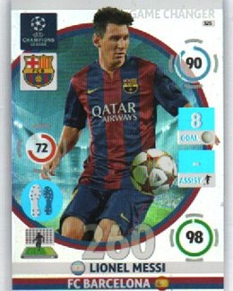 BONUS 155,00€, 2014-15 Panini Champions League GAME CHANGER #325 Lionel Messi (FC Barcelona)