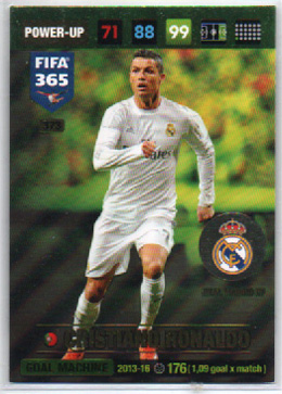 BONUS 75,00€, 2017 Panini FIFA 365 GOAL MACHINE #373 Cristiano Ronaldo (Real Madrid CF)