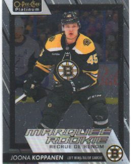 BONUS 55,00€, 2023-24 O-Pee-Chee Platinum ROOKIES #299 Joona Koppanen Bruins RC
