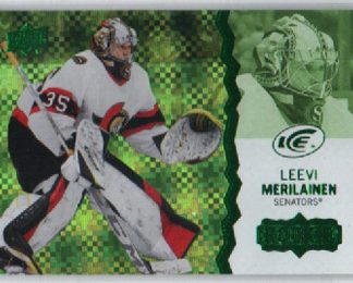 2023-24 Upper Deck Ice Hockey GREEN ROOKIES #133 Leevi Meriläinen RC (G) Senators