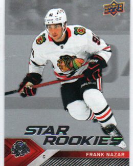 BONUS 65,00€, 2024-25 UD Star Rookies Set #3 Frank Nazar RC Blackhawks