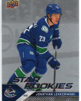 BONUS 65,00€, 2024-25 UD Star Rookies Set #22 Jonathan Lekkerimaki RC Canucks
