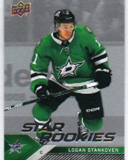BONUS 65,00€, 2024-25 UD Star Rookies Set #2 Logan Stankoven RC Stars