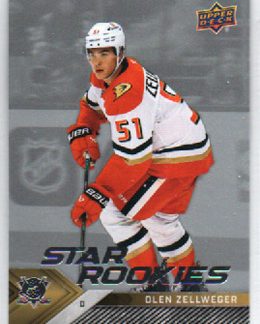 BONUS 65,00€, 2024-25 UD Star Rookies Set #10 Olen Zellweger RC Ducks