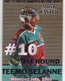 BONUS 155,00€, 1999-00 Cardset MOST WANTED 12 kpl SETTI