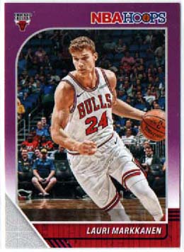 2019-20 NBA Panini Hoops PARALLEL #27 Lauri Markkanen Chicago Bulls