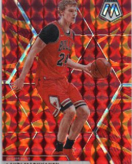 2019-20 NBA Panini Mosaic REACTIVE ORANGE Prizm #97 Lauri Markkanen Chicago Bulls