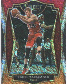 2020-21 NBA Panini Select RED WHITE ORANGE Shimmer Prizm #162 Lauri Markkanen Chicago Bulls