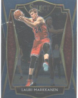 2020-21 NBA Panini Select RETAIL BLUE #162 Lauri Markkanen Chicago Bulls