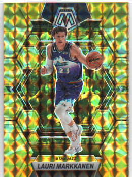 2022-23 NBA Panini Mosaic REACTIVE YELLOW MOSAIC PRIZM #147 Lauri Markkanen Utah Jazz