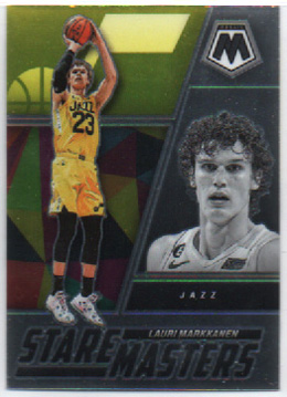 2022-23 NBA Panini Mosaic STARE MASTERS #22 Lauri Markkanen Utah Jazz