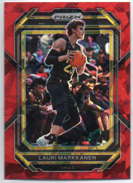 2022-23 NBA Panini Prizm RED ICE PRIZM #74 Lauri Markkanen Utah Jazz