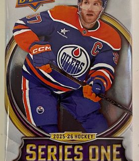 2025-26 Upper Deck Hockey Series 1 HOBBY 12-Card Pack Pussi (UUTUUS)