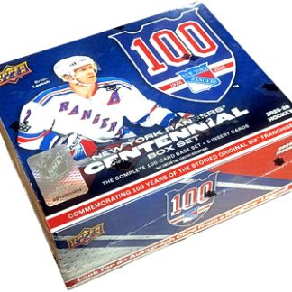 2025-26 Upper Deck New York Rangers Centennial Box Set 100 Cards + 5 Parallels Laatikko (UUTUUS)