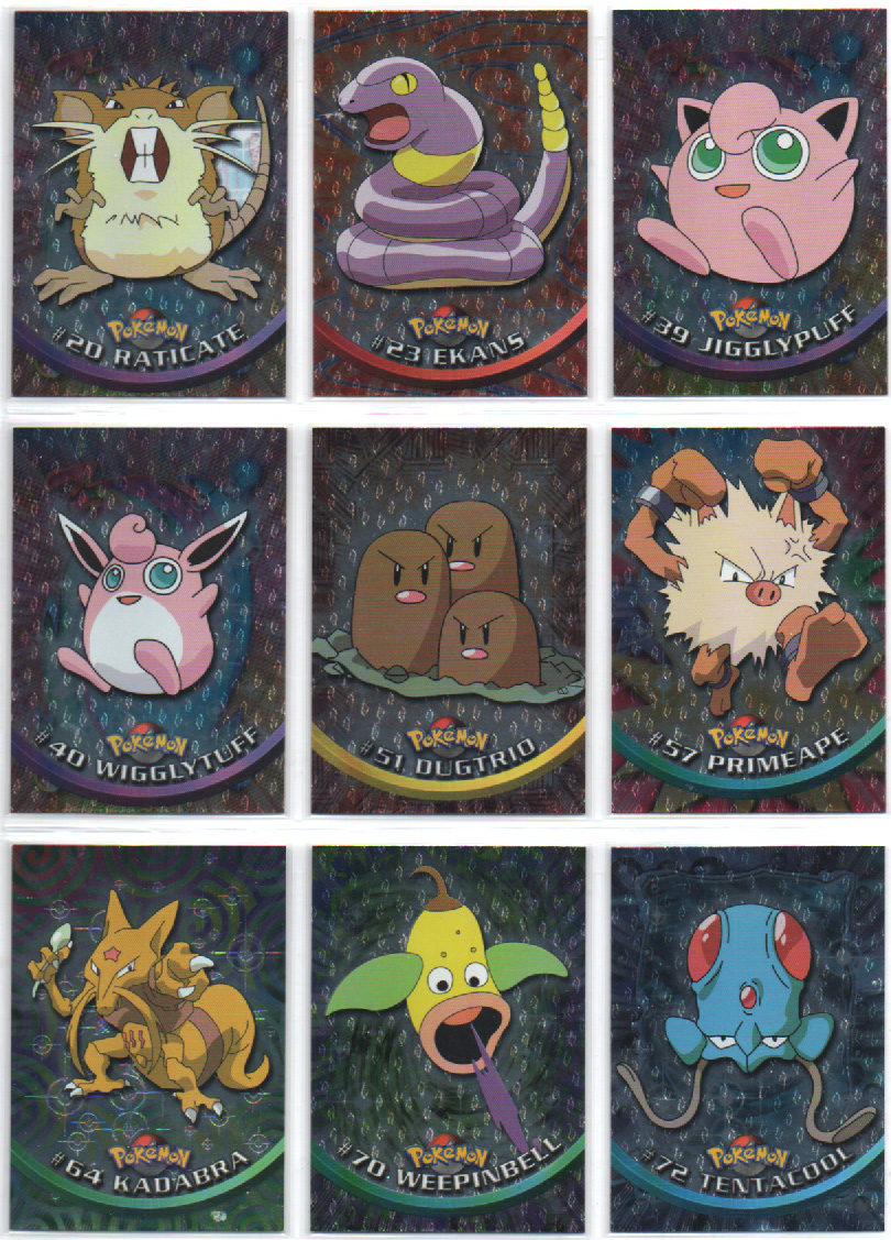Pokemon TV Animation Series 1 SILVER FOIL #72 Tentacool (Kohoumat)