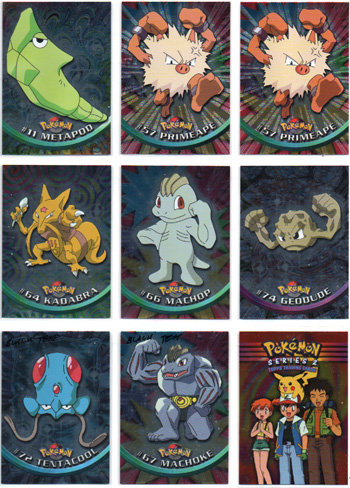 Pokemon TV Animation Series 1 SILVER FOIL #11 Metapod (Sileä)