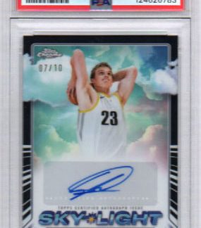 2024-25 NBA Topps Crome Basketball SKY-LIGHT 7/10 AUTOGRAPH- PSA Greaded MINT 9 #SLS-LM Lauri Markkanen Utah