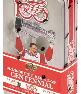 2025-26 UD Detroit Red Wings Centennial Hockey HOBBY Laatikko (UUTUUS)