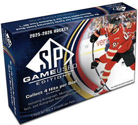 2025-26 UD SP Game Used Hockey HOBBY Laatikko (UUTUUS)