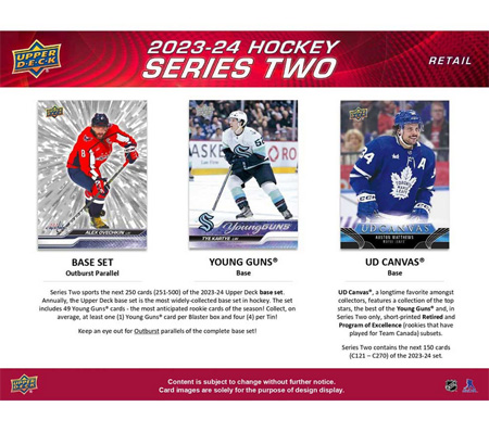 2023-24 Upper Deck Hockey Series 2 Oversized BLASTER Laatikko - Image 3