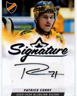 2025-26 BlueLine Series 1 SIGNATURE SILVER /80 #71 Patrick Curry Kalpa