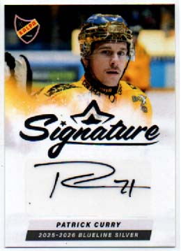 2025-26 BlueLine Series 1 SIGNATURE SILVER /80 #71 Patrick Curry Kalpa
