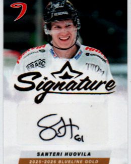 2025-26 BlueLine Series 2 SIGNATURE GOLD /40 #AU-SH Santeri Huovila JYP