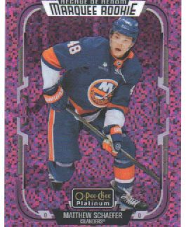2025-26 O-Pee-Chee Platinum Hockey VIOLET PIXELS 066/299 #268 Matthew Schaefer RC Islanders