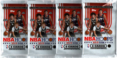 2025-26 NBA Topps Hoops Basketball 8- Cards Pussi (UUTUUS)