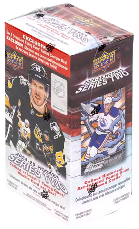 2024-25 Upper Deck Hockey Series 2 BLASTER OVERSIZED YOUNG GUNS Laatikko
