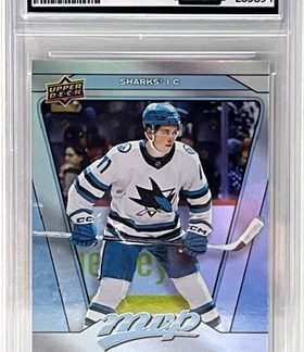 2024-25 UD MVP Silver Collection - GEM MINT 10 #17 Macklin Celebrini RC Sharks