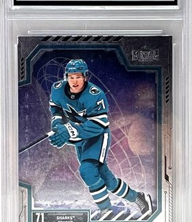 2024-25 UD Metal Universe - GEM MINT 10 #28 Macklin Celebrini RC Sharks