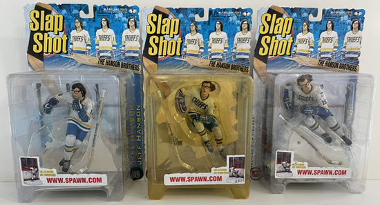 NHL McFarlane Slap Shot Action Figures The HANSON Brothers