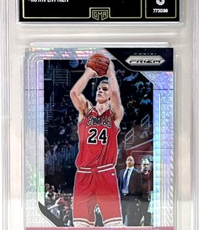 2018-19 Panini Prizm HYPER Prizm GMA MINT 9 #110 Lauri Markkanen Chicago Bulls